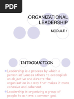 Organizational Leadership