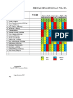 Jadwal Dinas Ruangan Poli Umum, Ugd DN Perawatan Agustus