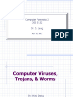 Computer Forensics 2 CGS 5132 Dr. S. Lang: April 23, 2002