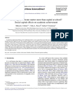 Does Capital at Home Matter More Than Capital at School? Social Capital Effects On Academic Achievement