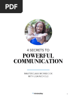 4 Secrets To Powerful Communication by Lisa Nichols - Workbook PDF