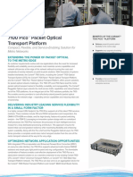 7100 Pico™ Packet Optical Transport Platform: Compact, Flexible, and Service-Enabling Solution For Metro Networks