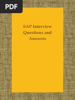 SAP Interview Questions and Answers