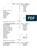 Material Description For 60 Modules QTY THK Width