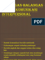 Halangan-Halangan Dalam Komunikasi Interpersonal