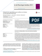 Evaluación de Capacidades para Testificar en Víctimas Con Discapacidad Intelectual - Manzanero 2015