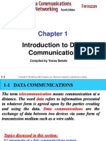 Introduction To Data Communication: Compiled by Yonas Bekele