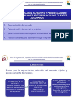 Tema 3. Segmentacion, Targeting y Posicionamiento