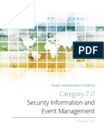 Security Information and Event Management: Category 7