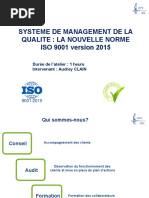 SMQ La Nouvelle Norme Iso 9001 V2015