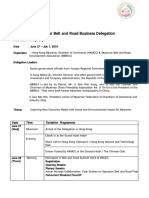 Belt and Road Summit Delegation Trip Info (Dated 04.06.18) PDF