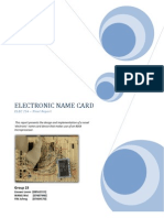 Digital Name Card - Micro Processor Project