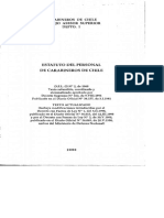 DFL #2 de 1968 Estatuto Del Personal de Carabineros de Chile