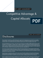 Mit Sloan Investment Conference Competitive Advantage and Capital Allocation Dorsey Asset Management March 2017