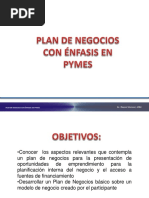 Plan de Negocios Con Enfasis en Pymes