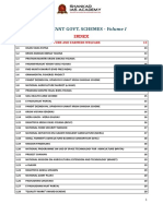 Important Govt. Schemes - Volume I: Index