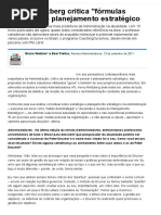 Henry Mintzberg Critica Fórmulas Prontas Do Planejamento Estratégico Entrevistas Negócios Administradores