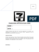 Franchise Application Form