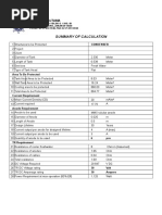 Summary of Calculation: Pt. Kartini Utama