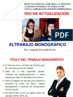 El Trabajo Monográfico