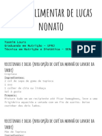 Plano Alimentar de Lucas Nonato