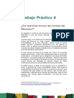 Trabajo Práctico #4. Mercosur y Unión Europea