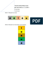 Huruf Konsonan & Vokal
