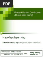 Present Perfect Continuous