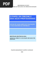 O Papel Da Creche e Dos Seus Profissionais