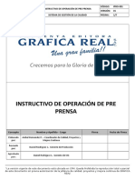 PP - IPRO-001 V01 Instructivo de Operación de Pre Prensa