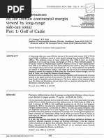 Sedimentary Processes On .The Iberian Continental Margin Viewed by Long - Range Side-Can Sonar Gulf of Cadiz