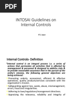 INTOSAI Guidelines On Int. Controls