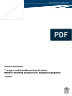 Transport and Main Roads Specifications MRTS97 Mounting Structures For Roadside Equipment