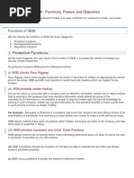 SEBI: Functions, Powers and Objectives