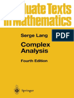 (Graduate Texts in Mathematics 103) Serge Lang-Complex Analysis-Springer (2003)