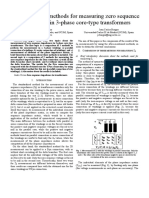 Comparison of Methods For Measuring Zero Sequence Impedances in 3-Phase Core-Type Transformers