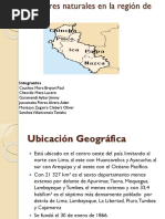 Desastres Naturales en La Región de Ica