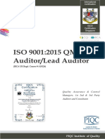 ISO 9001-2015 QMS Auditor/Lead Auditor