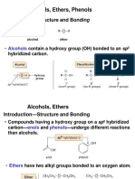 Alcohols, Ethers, Phenols: - Structure and Bonding