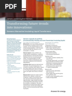 Transforming Future Trends Into Innovations:: Siemens Alternative Insulating Liquid Transformers