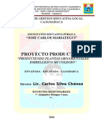 Proyecto Prductivo - Produccion de Plantas Ornamentales 2016