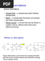 Mesh-Current Method: Some Definitions