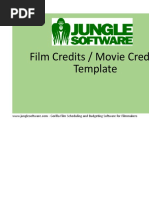 Film Credits Worksheet