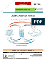 Cambios de Estado de Materia