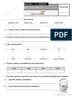 1º Ano - Estudo Do Meio - 1º Período