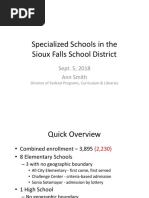 2018 Specialized Schools