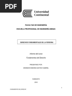 Derechos Fundamentales de La Persona