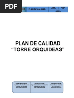 Plan de Calidad TORRE ORQUIDEAS