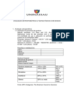 Avaliação Antropométrica e Testes Físicos Com Idosos