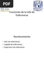 Funciones de La Jefa de Enfermeras